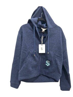 NWT Women's M WEAR by Erin Andrews Seattle Kraken Full-Zip Hoodie MSRP $79.99